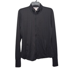 Tommy Bahama Golf Women's Black Full Zip Jacket Size XL Performance UPF 50